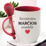 Puodelis su šaukšteliu „Šauniausios marčios puodelis