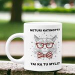 Standartinis puodelis „Neturi katino? Tai ką tu myli?“