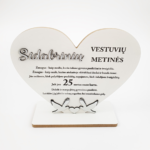 PASTATOMA ŠIRDIS „SIDABRINIŲ VESTUVIŲ METINĖS“