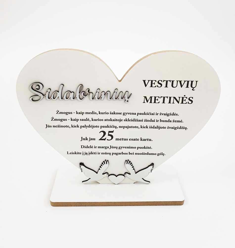 ba15caf6c36d5a3151071727578232ad-1000x1000-max PASTATOMA ŠIRDIS „SIDABRINIŲ VESTUVIŲ METINĖS“ - Image 1